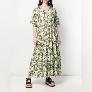 Kenzo EUC Paris Phoenix Bird Print Dress Size 40 EU 8 US Statement Designer